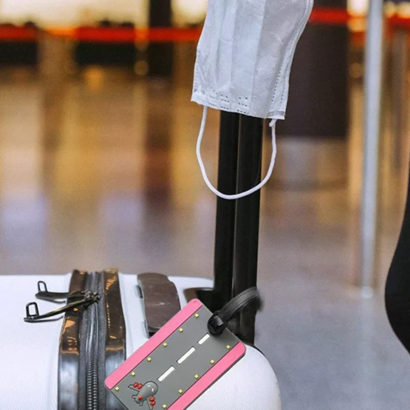 2022 Creative Letter Not Your Bag Travel Accessories Luggage Tags Suitcase Cartoon Style Fashion Silicon Portable Travel Label