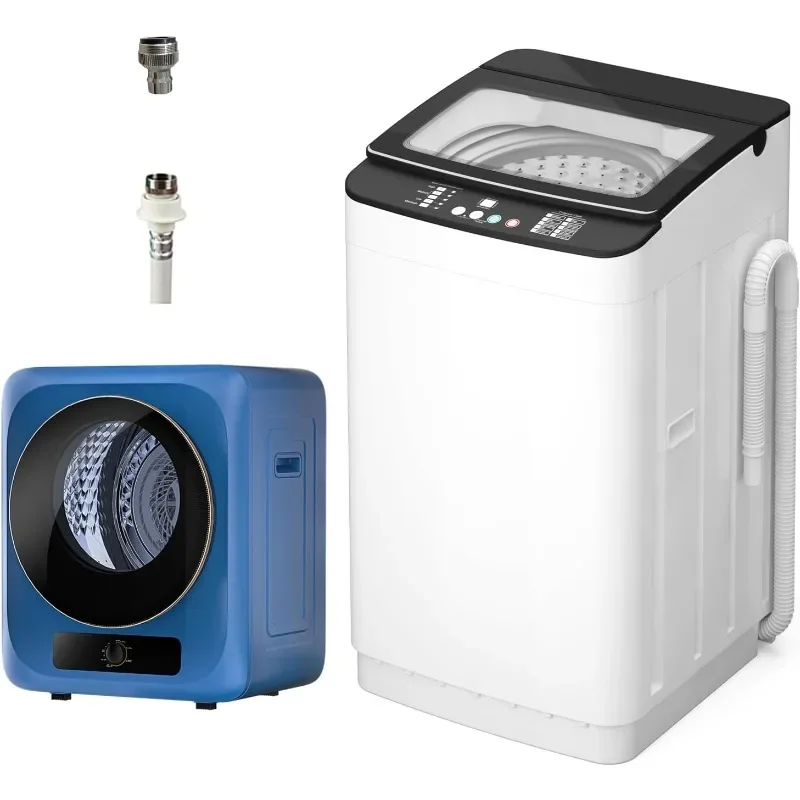 

Портативная стиральная машина и сушилка, полностью автоматическая стиральная машина на 25 фунтов и портативная сушилка на 10 фунтов с нержавеющей сталью, на заказ