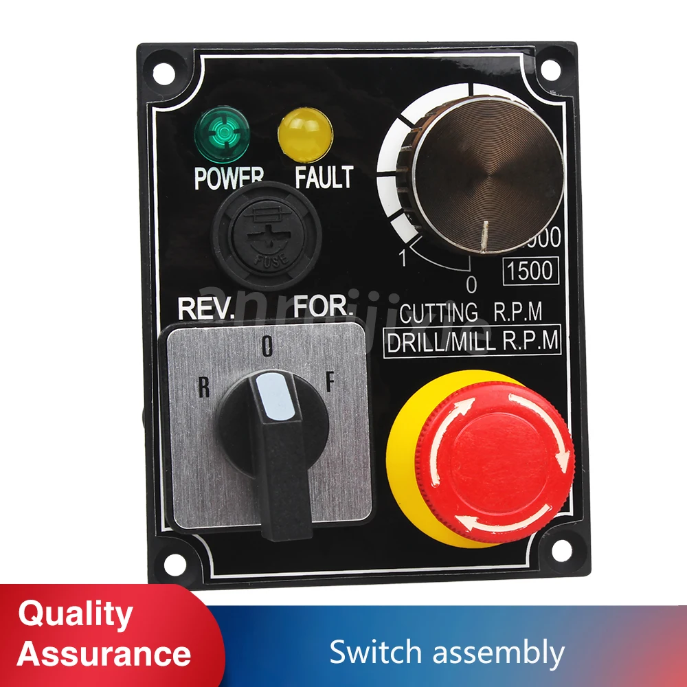 Electrical Control Electrical Switch Panel Assembly Speed Control Panel SIEG C1-125&C0&M1&Grizzly M1015  Mini Lathe spares parts