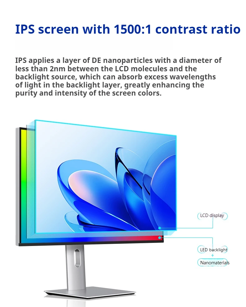 شاشة 27 بوصة 120 هرتز 3840*2160 1500:1 91% تغطية أدوبي للمصممين والمصورين مع جسم معدني