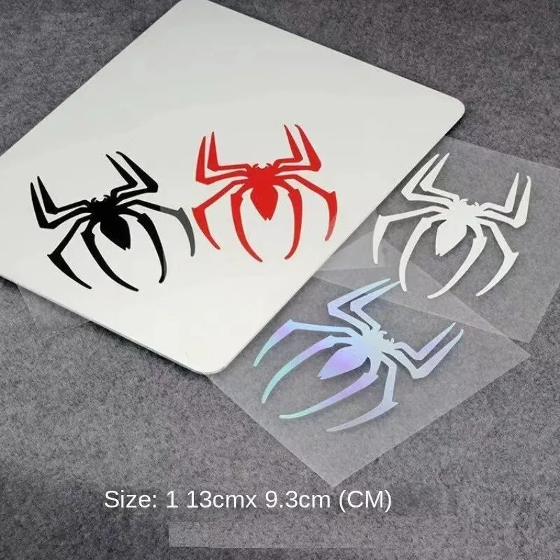 Marvel Spiderman Funny Reflective Door Sticker Reflective Decoration for Trunk Windshield Bumper Motorcycle Helmet Decal Gifts