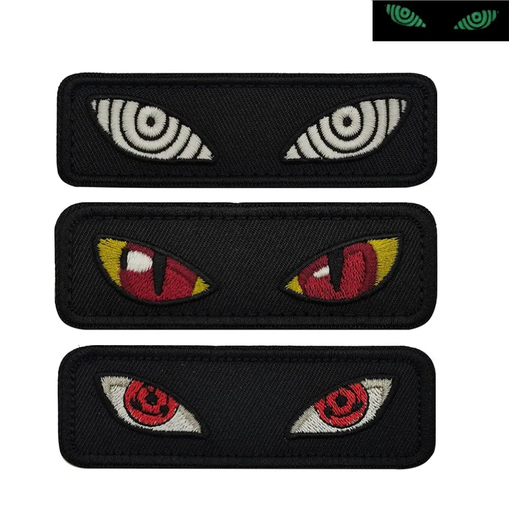 ACG parche bordado brazalete insignia aplique adorno decorativo Sharingan Rinnegan parches de ojo del diablo