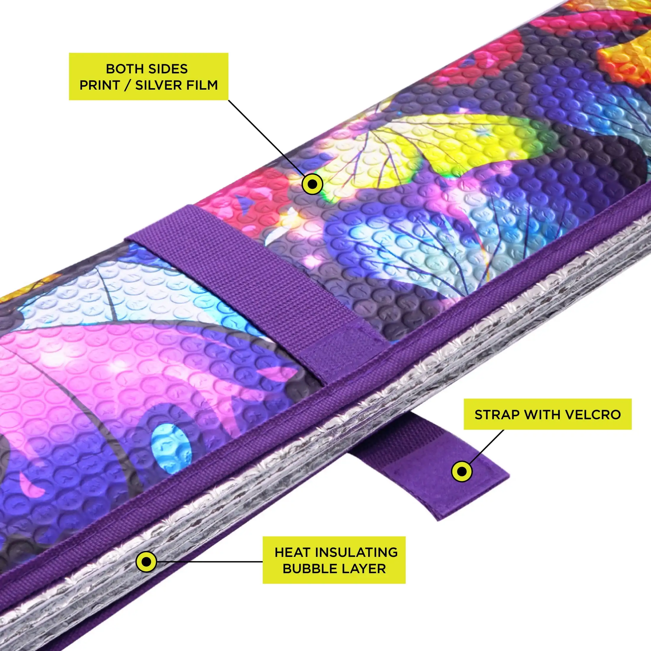 Lot de 1 pare-soleil universel, 63'' x 28,5''