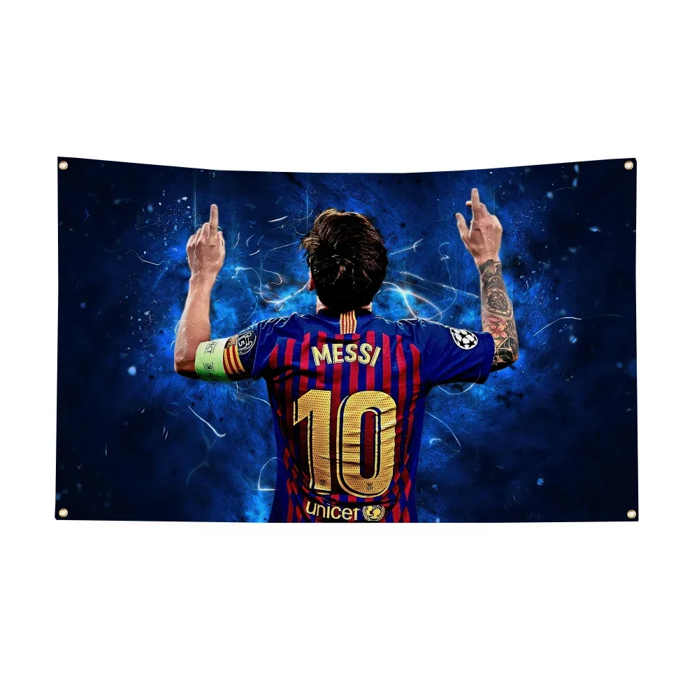 Advertising Leo Messi Outdoor Decorations Custom Flags Room Decor Wall Decoration Home & Garden Funny Flags and Banners Flaga