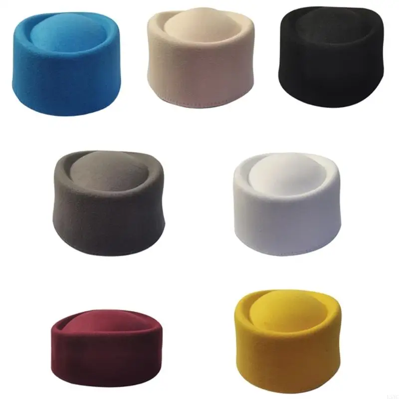 

L5YC Pillbox Hat Fedoras Top Hat Fascinator Base Hat for Women Casual Wear