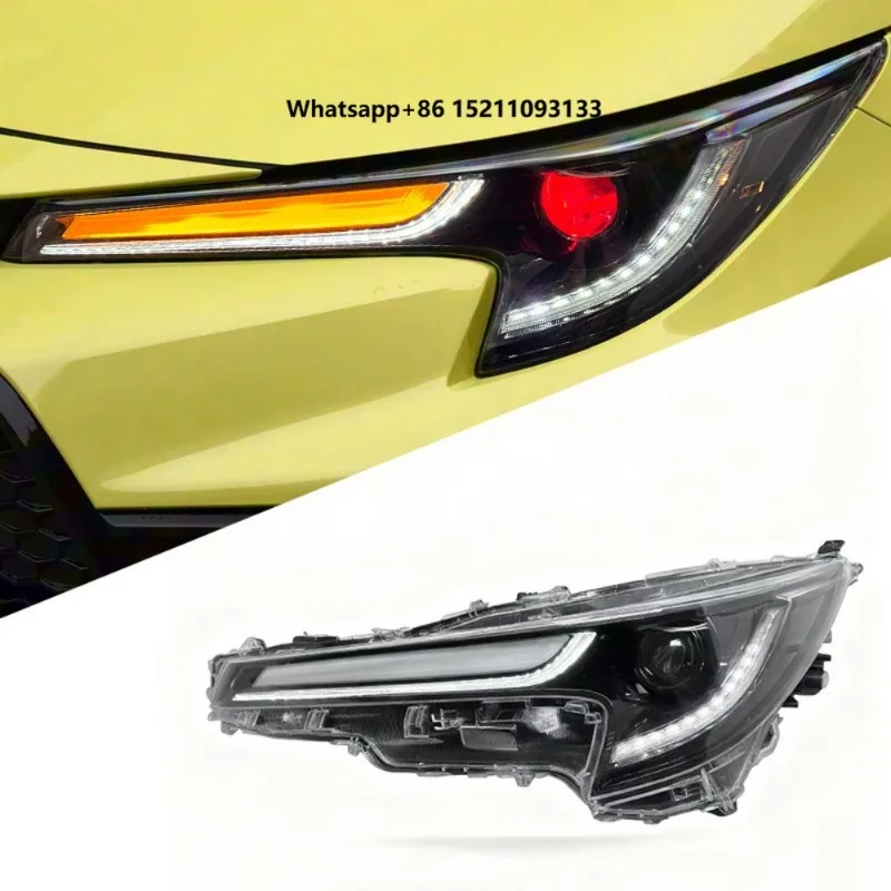 Auto-y New LED Car Headlamp for  Corolla LED Headlight 2019-2023 Devil Eyes LED Headlights for Corolla Accessories