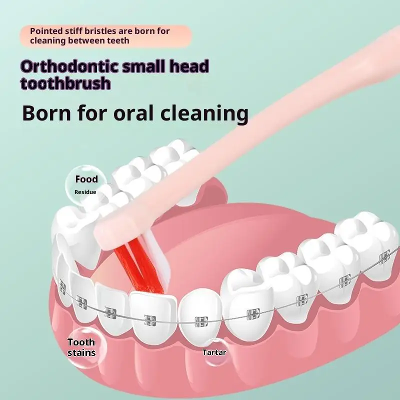 1/2/5 قطعة رأس صغير شعاع واحد لينة تنظيف الأسنان فرشاة الأسنان بين الأسنان لينة الشعر زرع الكبار أداة العناية بالفم #4