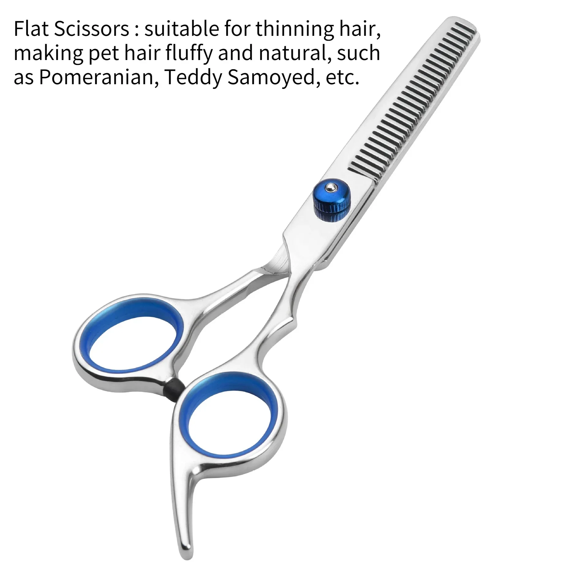 Safty Pet Grooming Scissors for Dogs Cats Round Head Professional Stainless Steel Dog Hair Scissors Pet Hair Barber Cutting Tool