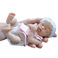 10inch Reborn Doll Kit Katie Sleeping Baby Girl Unpainted DIY Doll Parts