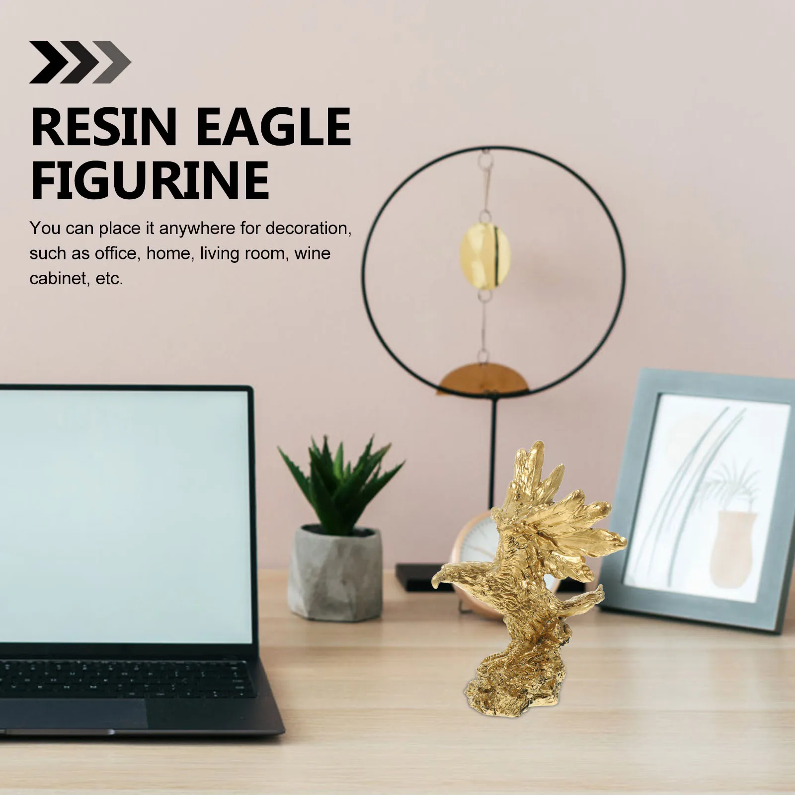 

Big Ambition Eagle Resin Craft Desktop Decor For Office Home Tabletop Animal Ornament Simulation Eagle Decoration