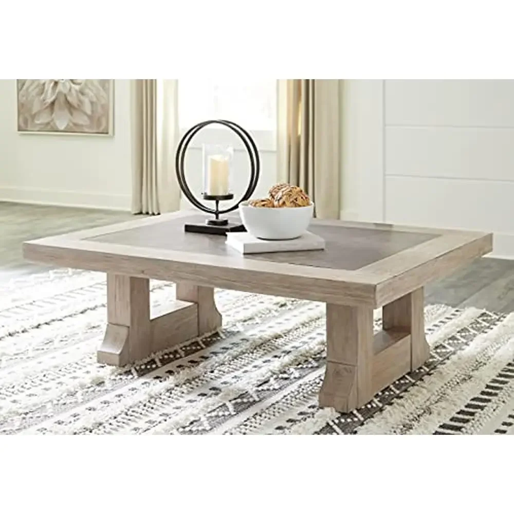 Hennington Pine Wood Coffee Table 54