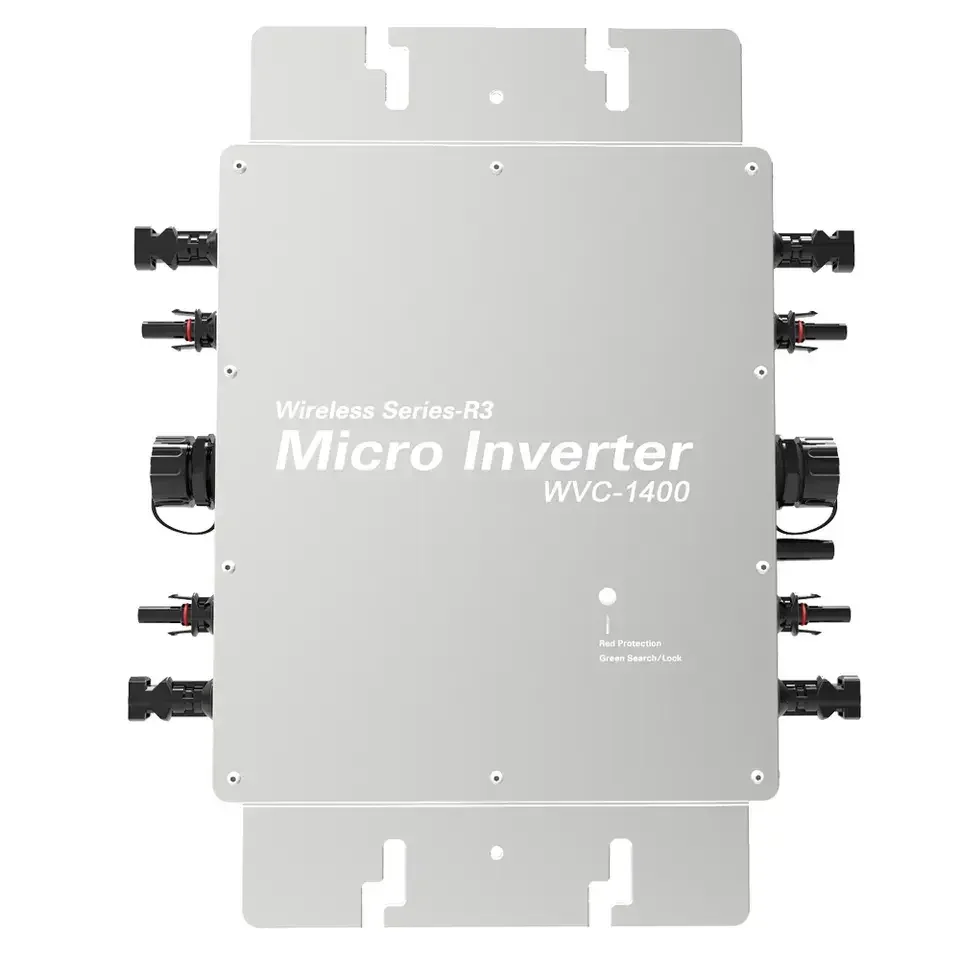 WVC MPPT شبكة التعادل العاكس 1200 واط 1400 واط 1600 واط ل 4 دوائر المدخلات الكهروضوئية لوحات DC22V60V إلى AC220V110V