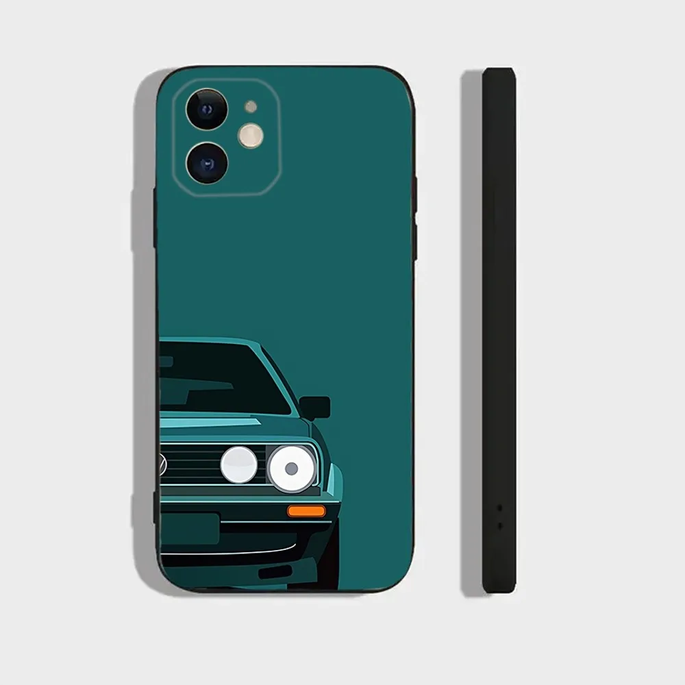 Cool V-VolkswagenES-Golf Car Phone Case For Iphone 15 11 13 14 Pro Max 7 8 Plus X Xr Xs Max Se2020 12mini Cover Case