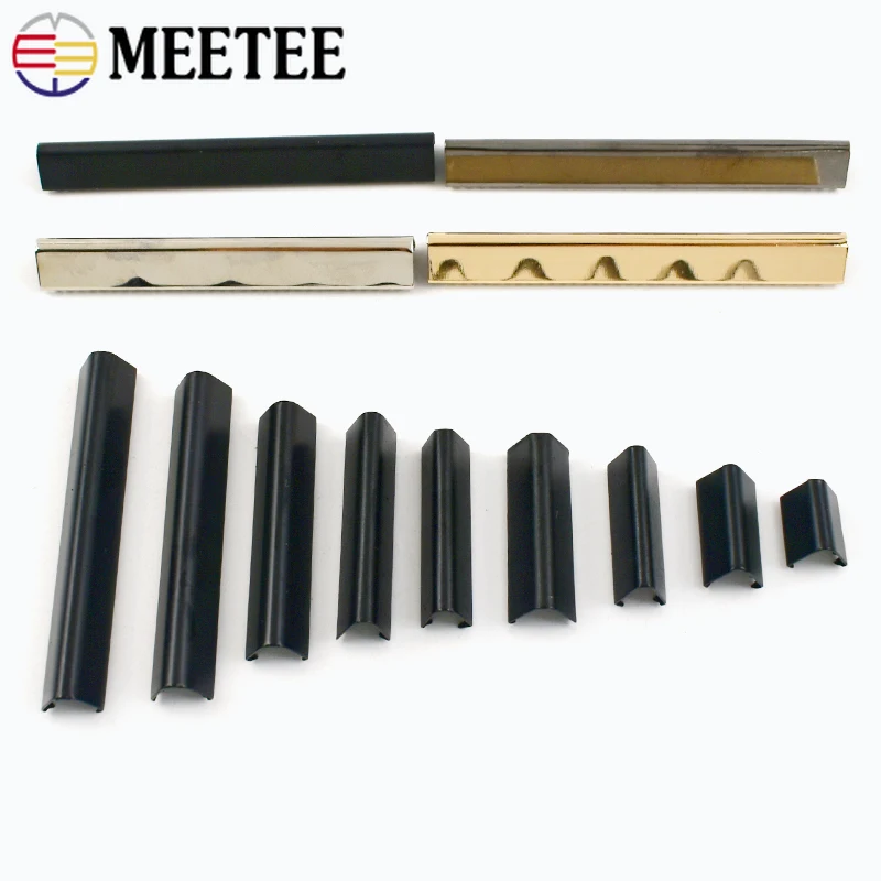 10/20Pcs 10-60mm Metal Tail Clip Buckles for Strap Suspenders Belt Tails End Lock Wallet Leather Cord Stopper DIY Accessories