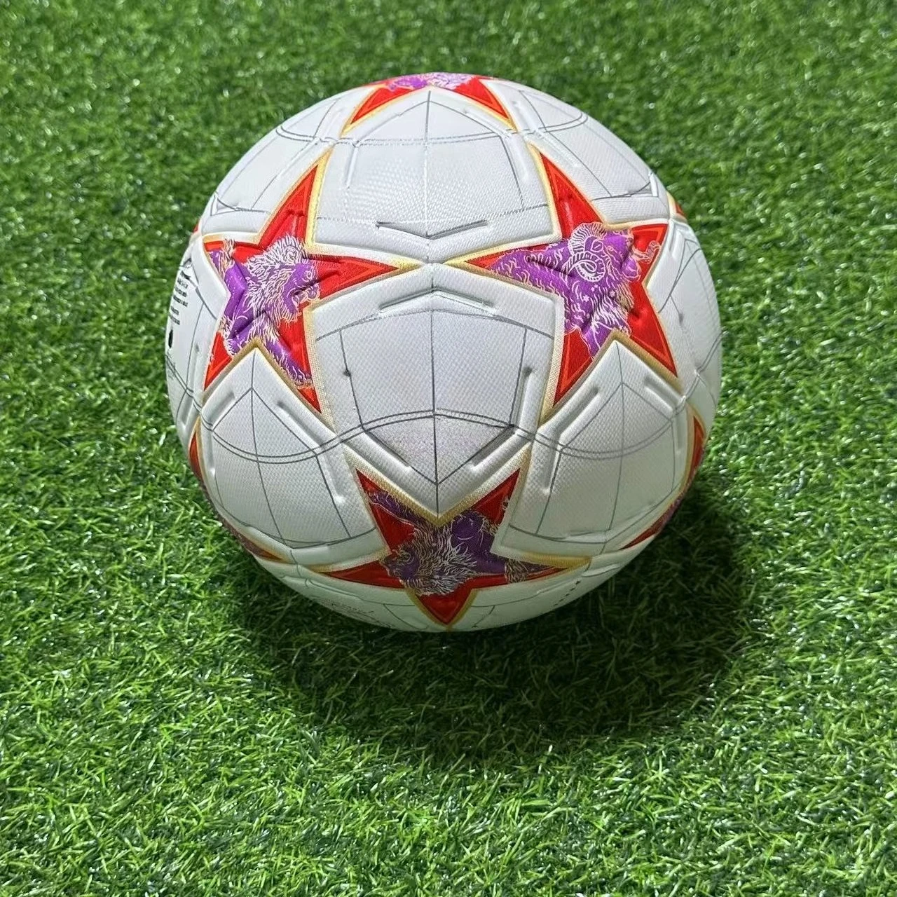 Футбольный мяч, стандартный размер 5, высококачественный бесшовный футбольный мяч из искусственного материала, футбольный мяч для тренировок и соревнований на открытом воздухе, Рождественский мяч