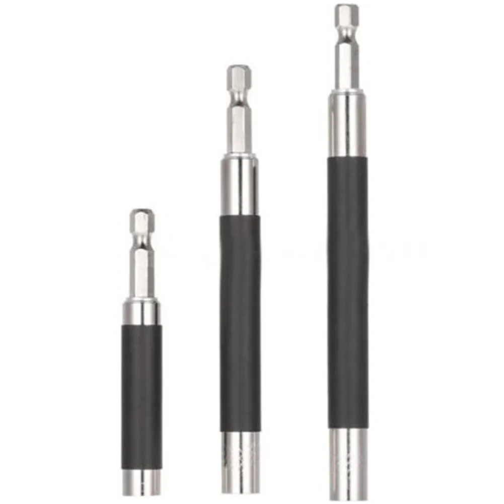 2pcs 1/4 Drill Bit Holder Adapter Hex Screw Socket Magnetic Impact Driver Extension Rod Quick Change Holder Drive Guide
