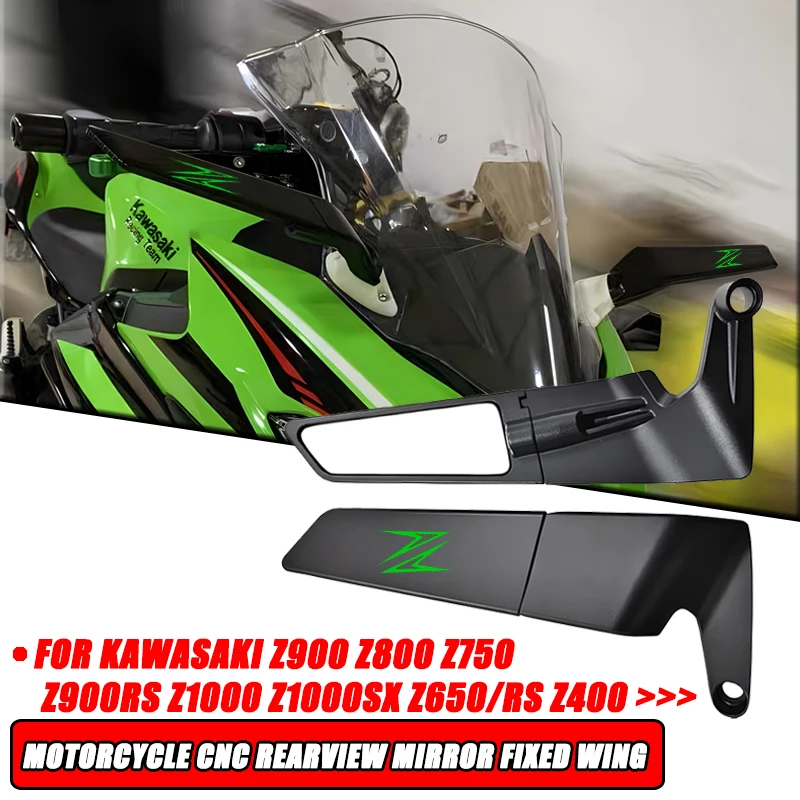 Per KAWASAKI Z Z900 Z800 Z750 Z650 Z900RS Z1000 Z1000SX Z400 ZR-7 ZX-12R ZX Moto CNC Specchietto