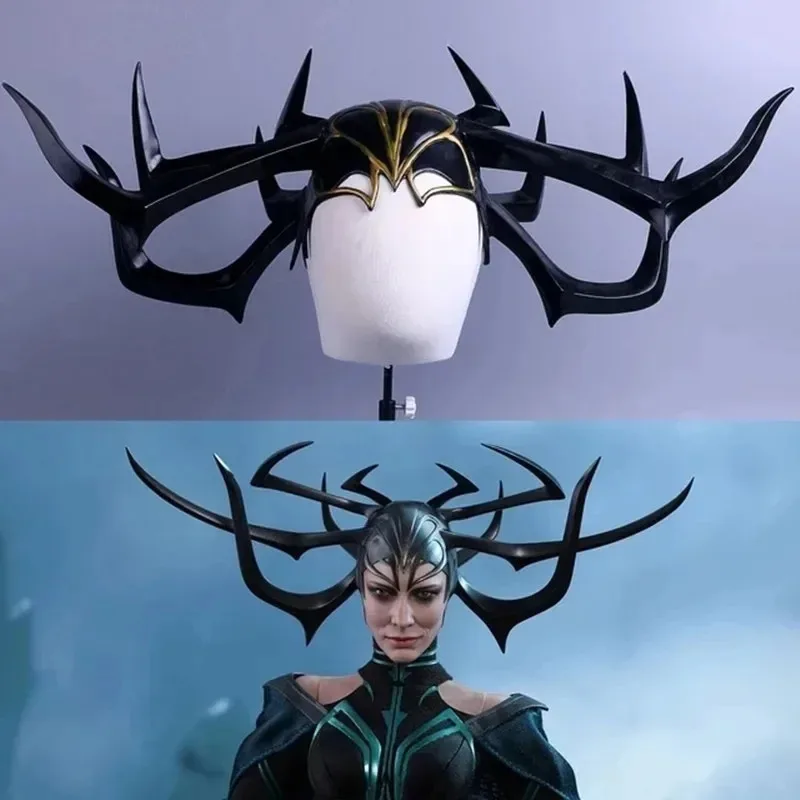 

NEW Movie Thor 3 Hela PVC Cosplay Costumes Mask Legends Hela Masked Helmet Halloween Prop
