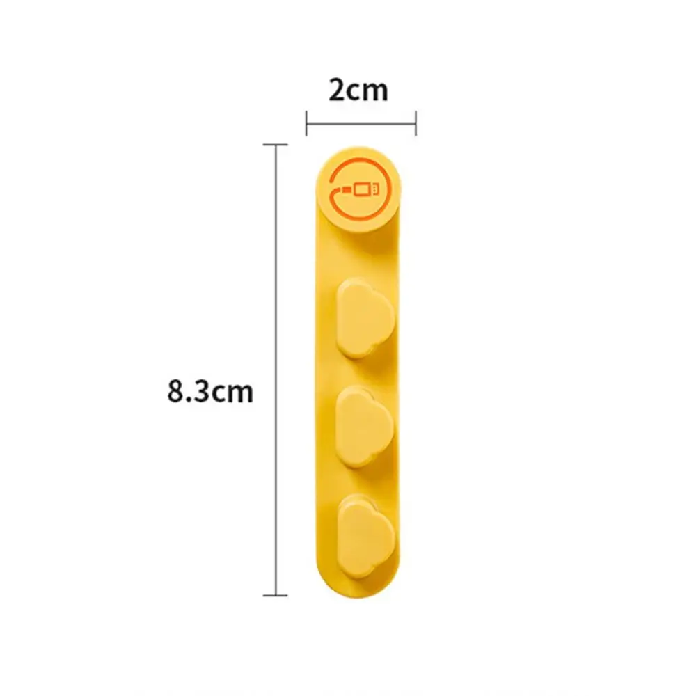 Cord Management Wire Cable Holder Cable Fixed Clip No Punching Flexible Cable Winder Self-Adhesive Nail-Free