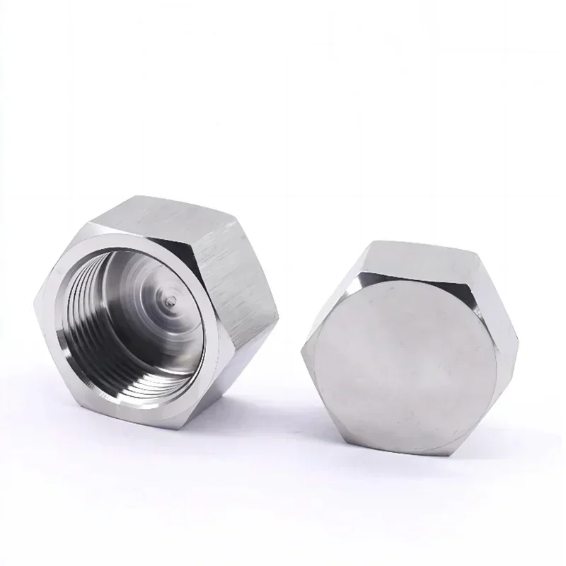 

1/8" 1/4" 3/8" 1/2" 3/4" 1" BSP NPT Metric Female Thread 304 Stainless Steel Hex Head End Cap Plug Pipe Fitting