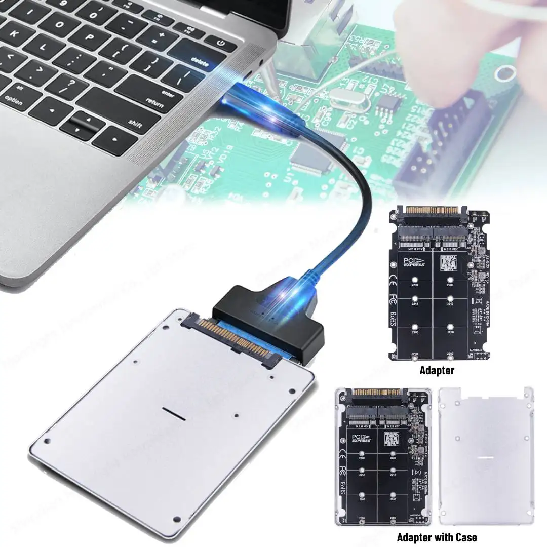 

PCIe M.2 Adapter Converter 32Gbps M.2 SSD To U.2 Adapter Card M.2 NVME SSD To U.2 SFF-8639 Adapter for 2230/2242/2260/2280 SSD