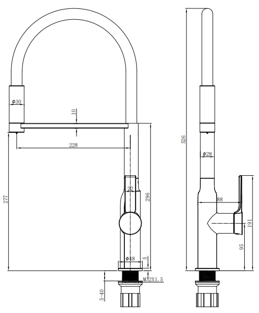 Nouveau robinet de cuisine en or brossé haut de gamme, mélangeur froid et chaud en laiton massif, robinets d'eau de source extractibles, robinets d'évier de cuisine à pulvérisation pivotante robinets cuisine