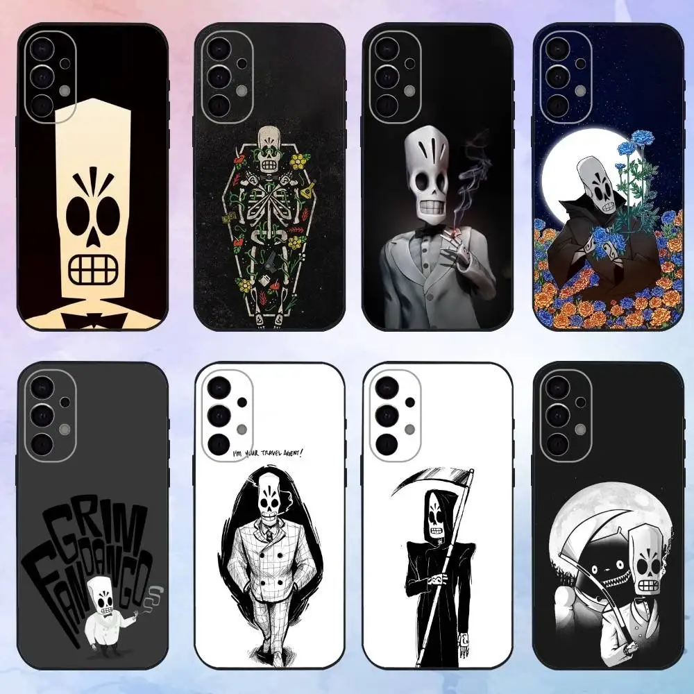 

G-game G-Grim F-Fandango Phone Case For Samsung S25,S24,S21,S22,S23,S30,Ultra,S20,Plus,Fe,Lite,Note,10,9,5G Black Cover