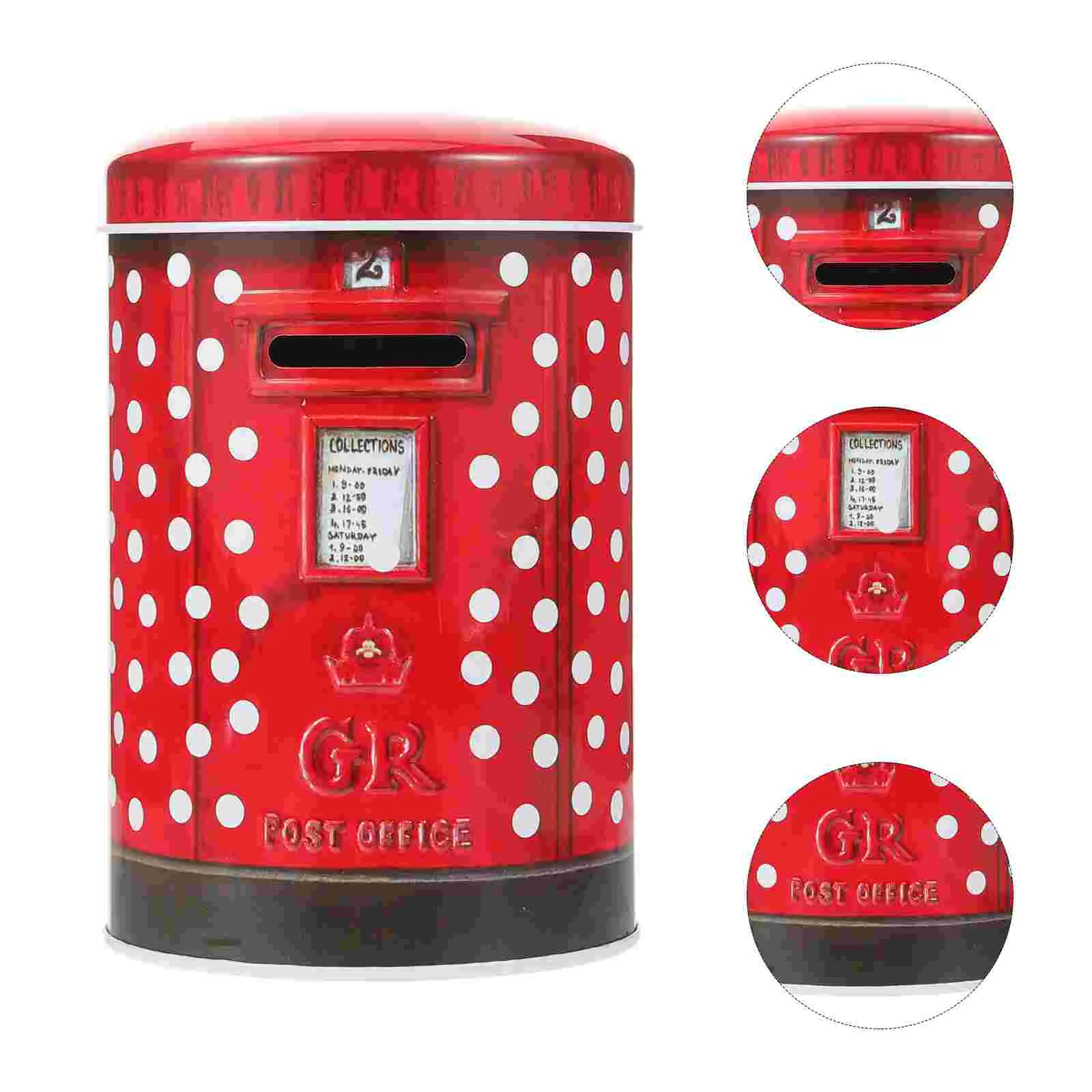 Tinplate Coin Bank Creative Coin Bank Money Bank Decorative Mailbox Coin Container large coin bank big coin bank