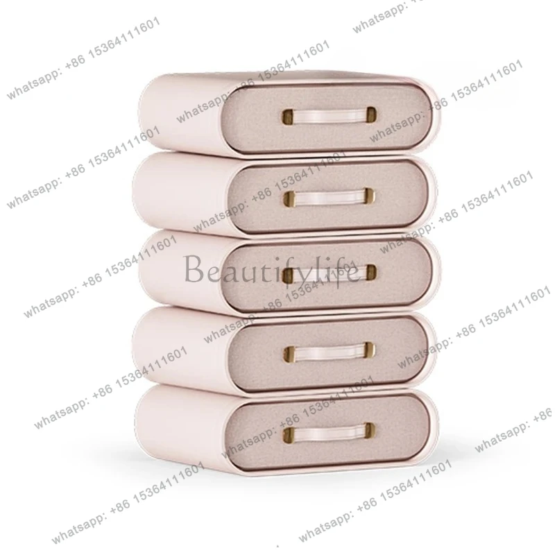 Modern simple and creative small light luxury bedside table installation-free multi-function rotating fashionable new model