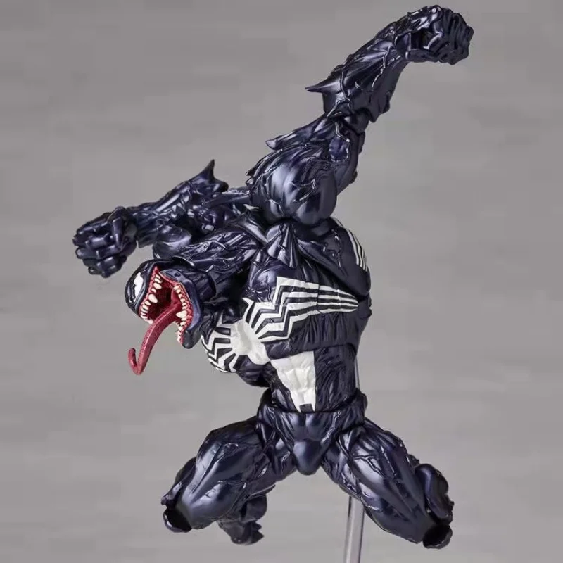 Increíble modelo de estatua de cara móvil conjunta de la matanza de Venom de Yamaguchi, muñeca legendaria de Spiderman, colección de juguetes para niños