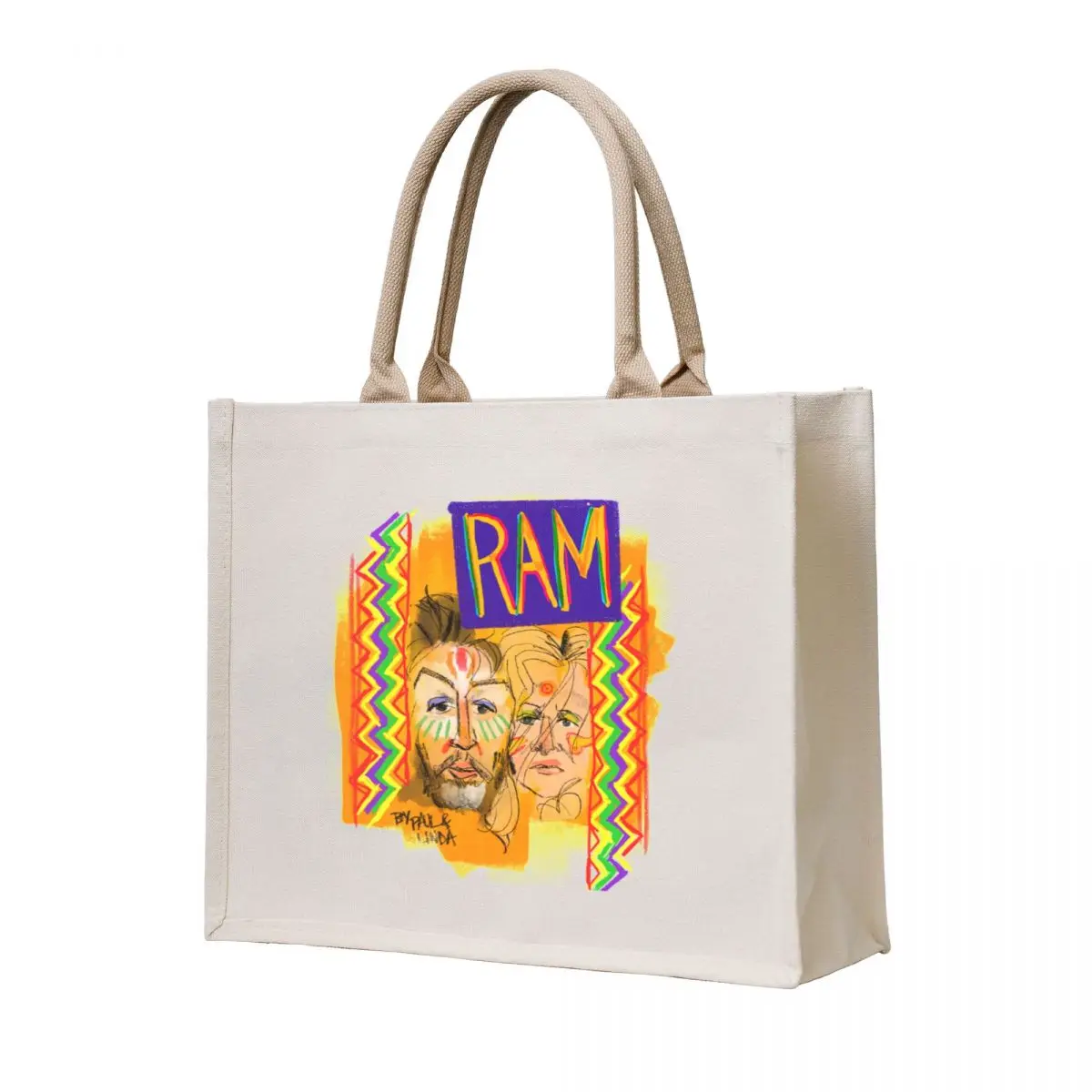 

RAM - By Paul and Linda Tote Bag Canvas bag for women tote bags men Shopping bags