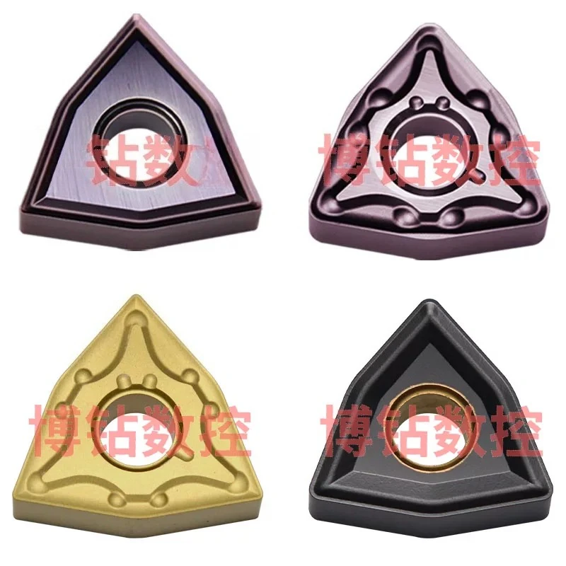 (10 pieces)  CNC blade WNMG080408 080404-MA MS VP15TF peach shaped stainless steel special