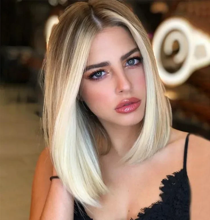 Short New Wig for Women with Short Straight Hair Bobo Matte Synthetic High Temperature Silk Wig Full Head Cover Bobo Wig