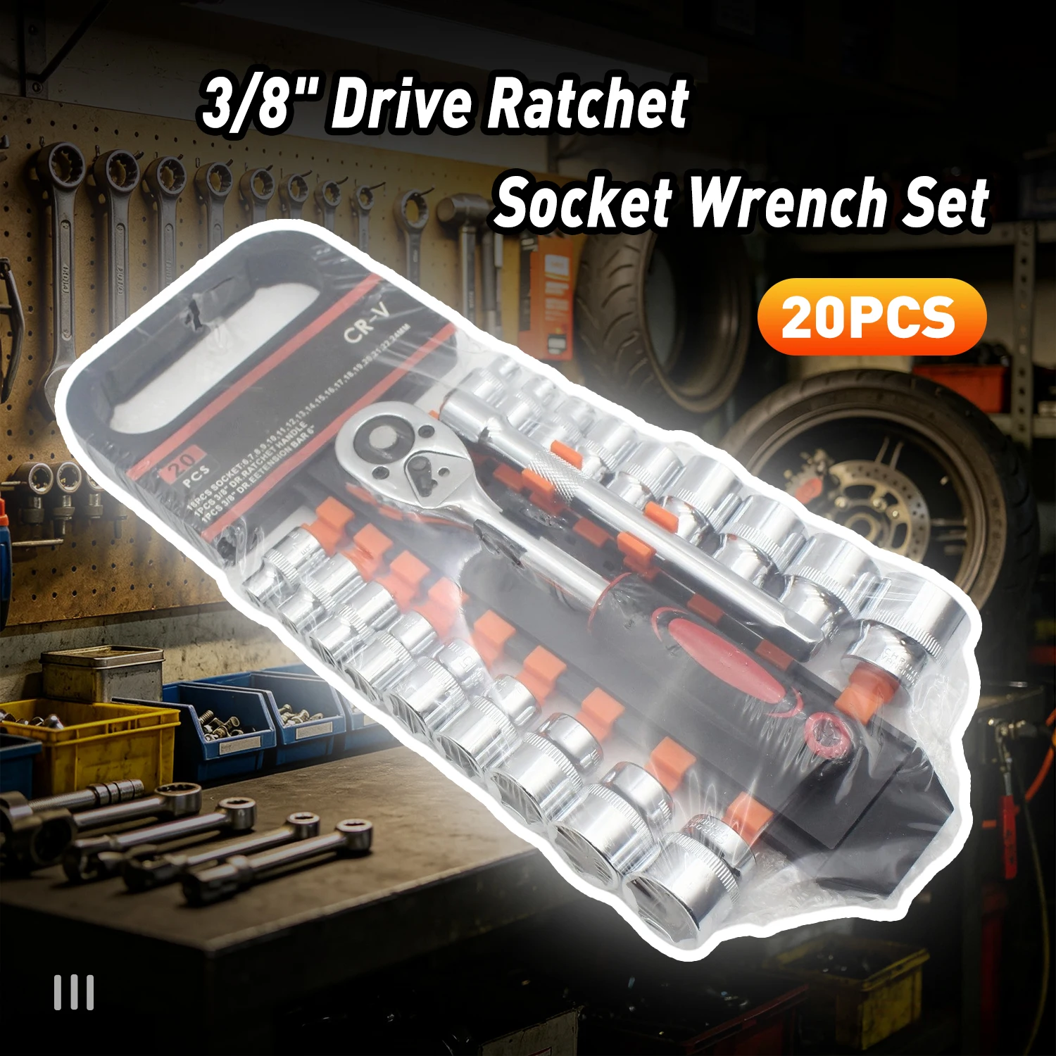 For Car Motorcycle Bicycle&Household Repair 20Pcs 3/8