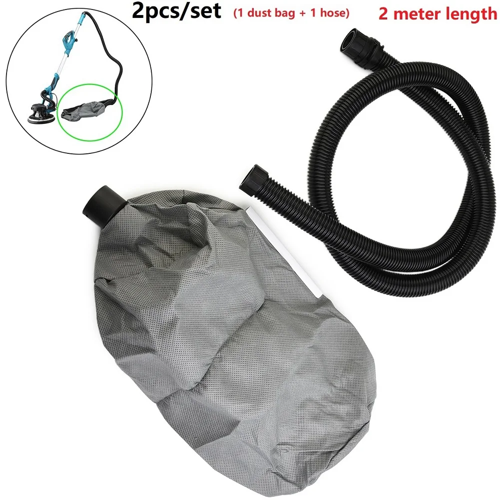 Vacuum Bag Hose General Set For Wall Sanding Machine Grinder 2Meter Hose Self-Priming Sandpaper Dust Household Vacuum Cleaner