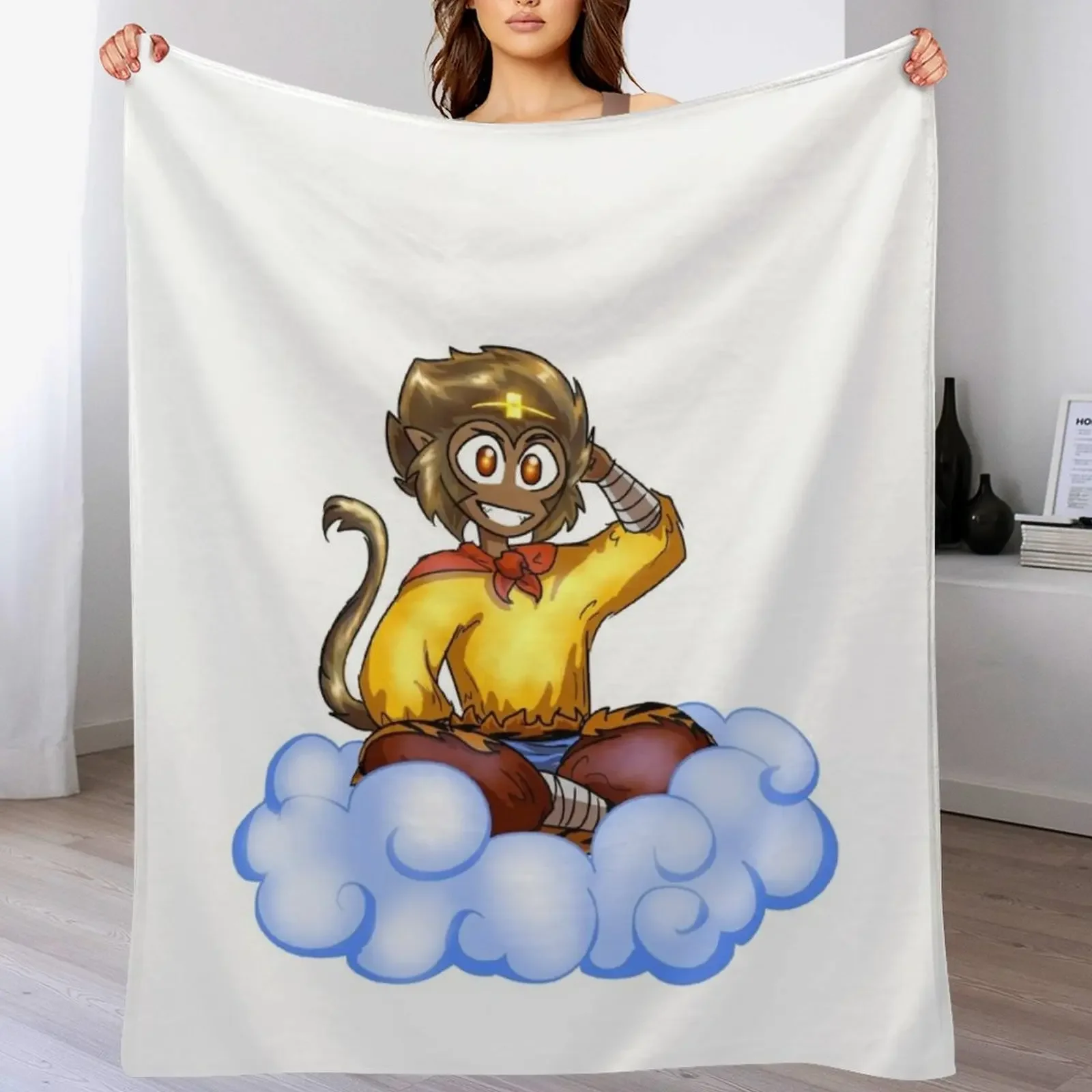 

Monkey King Throw Blanket Nap for winter Beach Winter beds Blankets