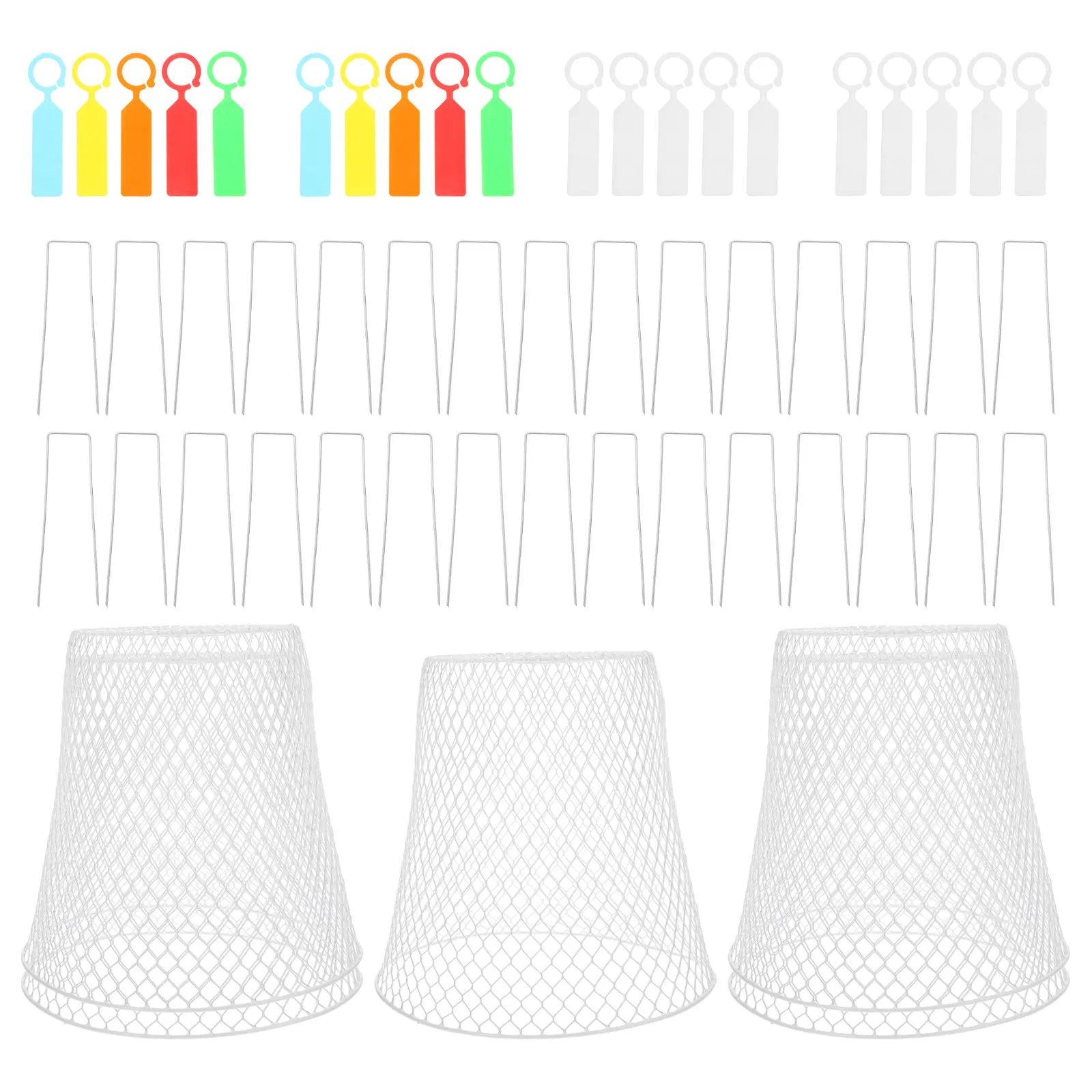 

Комплект из 1-го прочного металлического сетчатого колпака-протектора для растений: для рассады, овощей, фруктов, для использования на улице, балконе, в небольшом саду