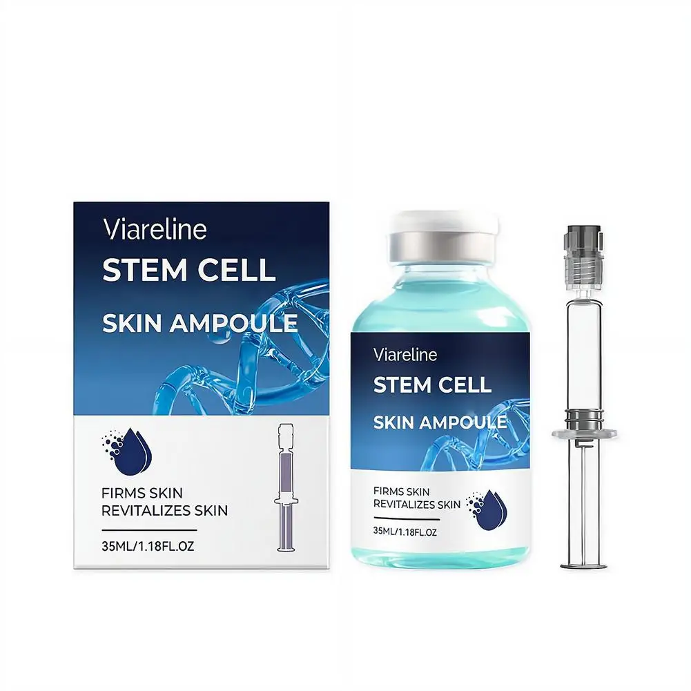 35ML Stem Cell Ampoule Serum Anti Aging Facial Essence Reduce Fine Lines Wrinkles Firm Brighten Dull Uneven Skin Care Ampoule