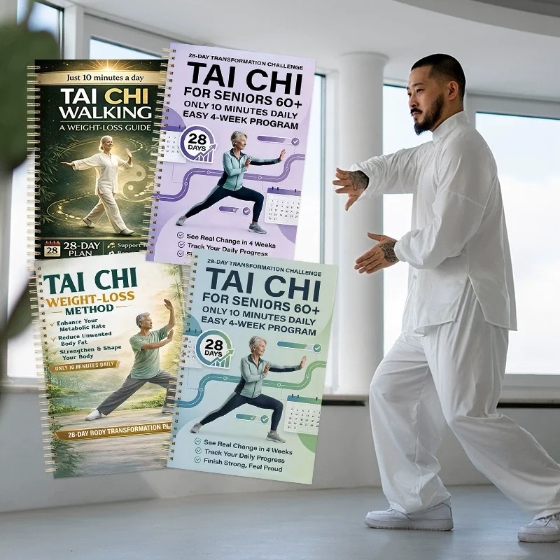 Tai Chi Book Weight Loss Guide: 10-Minute Daily 28-Day Plan to Boost Metabolism & Support Fat Loss for Seniors