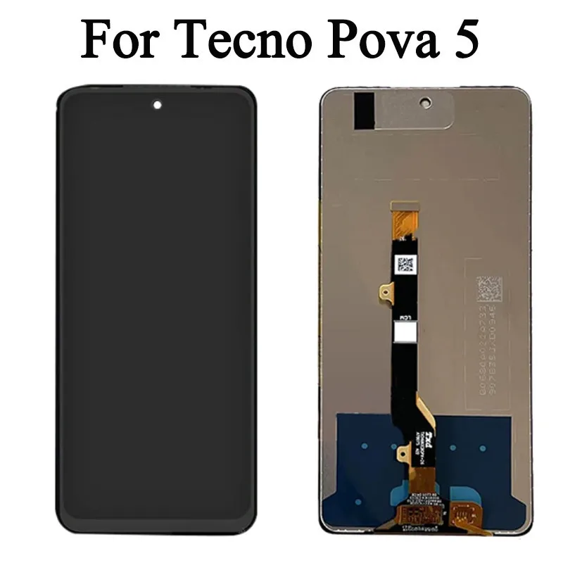 LH7n LH8n 100% New Premium Lcd For Tecno Pova 5 Display Touch Screen Digitizer Panel Assembly For Pova 5 Pro Screen Replacement