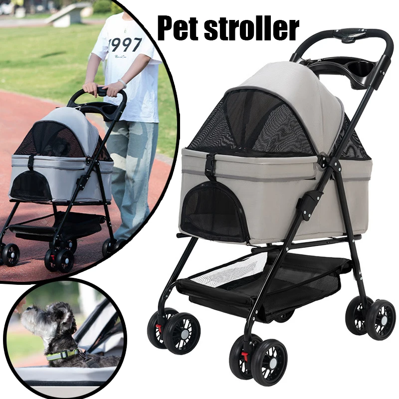 

Pet Stroller Amazon Dog Cat Stroller Outdoor Small Pet Lightweight Foldable Stroller For Outdoor Travel Dog Carrier And Stroller