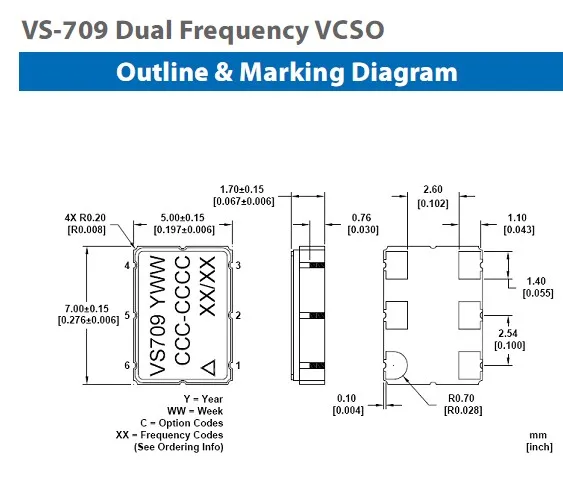 

2 шт./лот LVPECL SMD-6 622,0800 МГц 669,326582 МГц VCSO чипы электронные новые