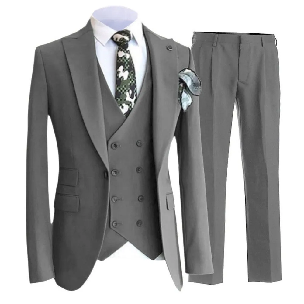 XX878Men's groomsmen suits, small vest suits, three-piece professional suits