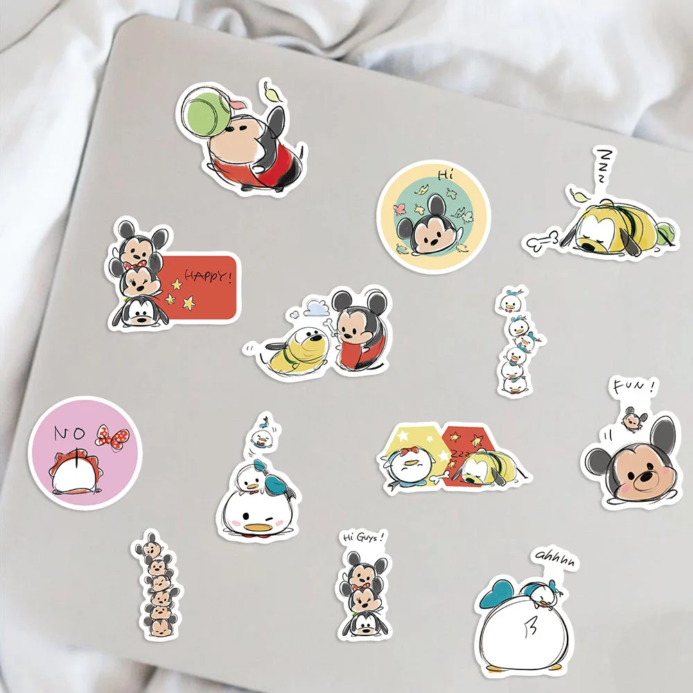 10/30/50pcs Disney Tsum Tsum Mickey Mouse Stickers Cute Cartoon Kid Sticker Toy Laptop Guitar Phone Funny Anime Graffiti Decals