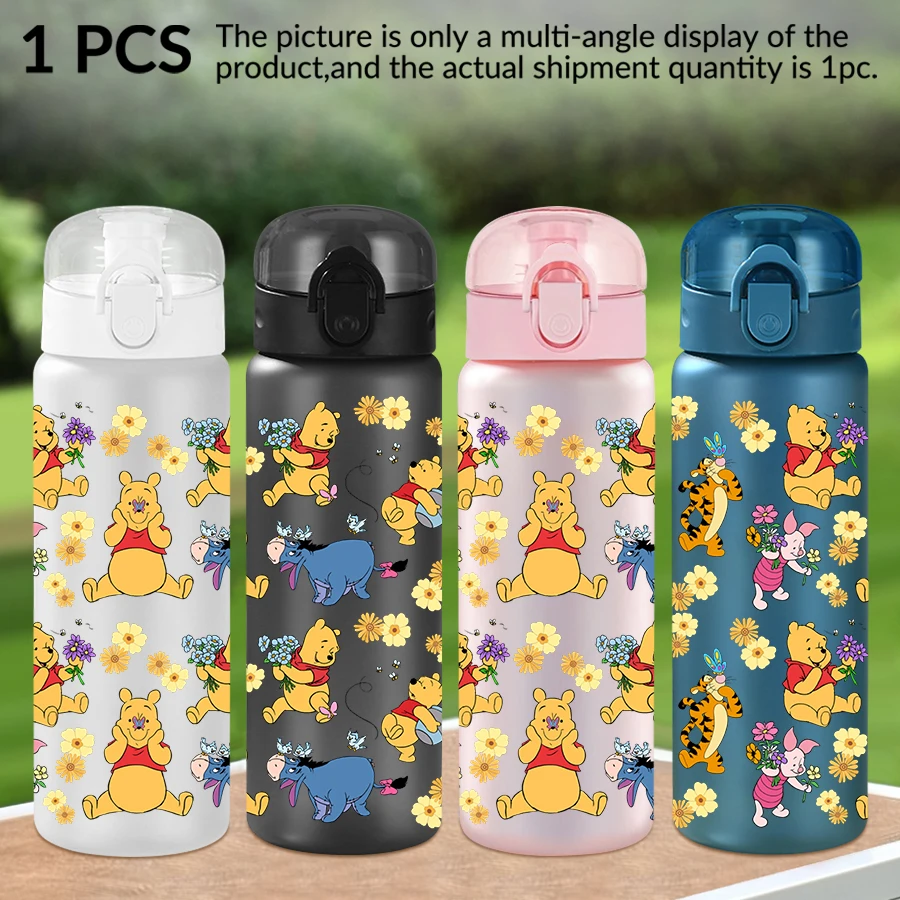 

1Pc Disney Winnie The Pooh/flower/pattern 26oz Plastic Water Bottle Sports Cup As Birthday/back To School Gift