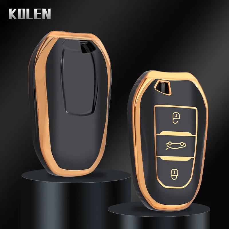 Novo tpu caso chave remota do carro capa escudo para peugeot 208 308 408 508 2008 3008 4008 5008 citroen c1 c4 c6 C3-XR picasso ds3 ds4