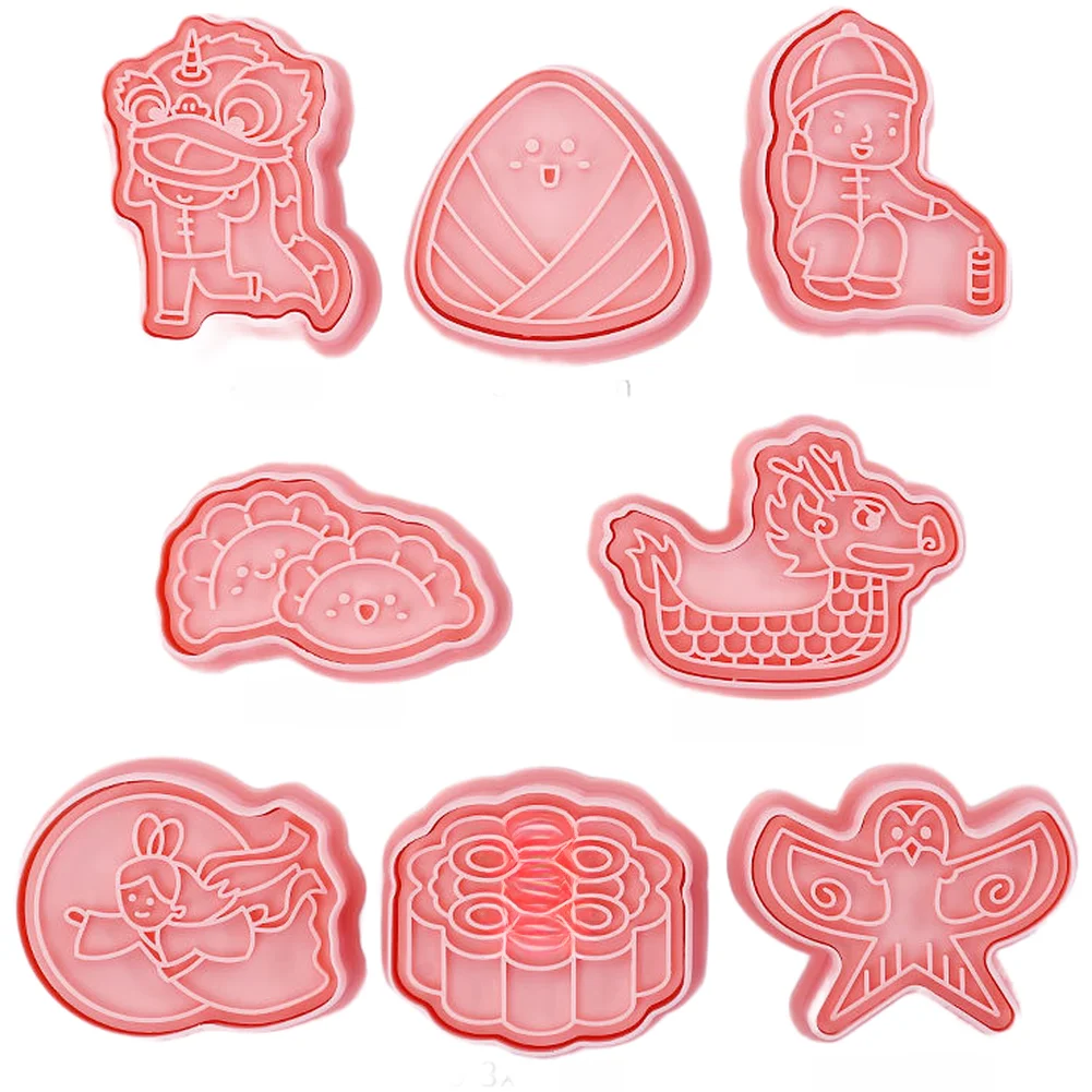 Chinese Traditional Folk Festival Cookie Cutters for Baking Projects with Cultural Symbolism and Artistic Detail