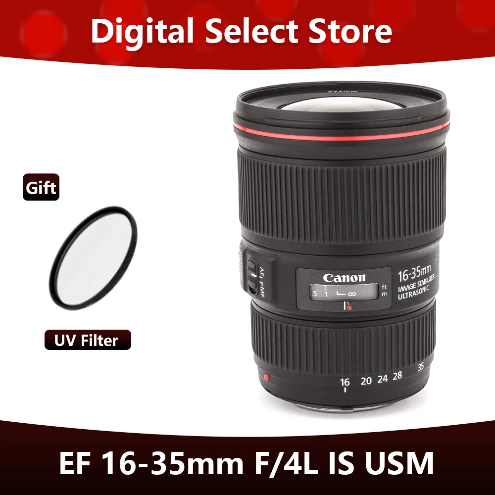 Canon EF 16-35mm f/4L IS USM Lens Full frame wide Angle zoom lens For Canon EOS SLR Cameras