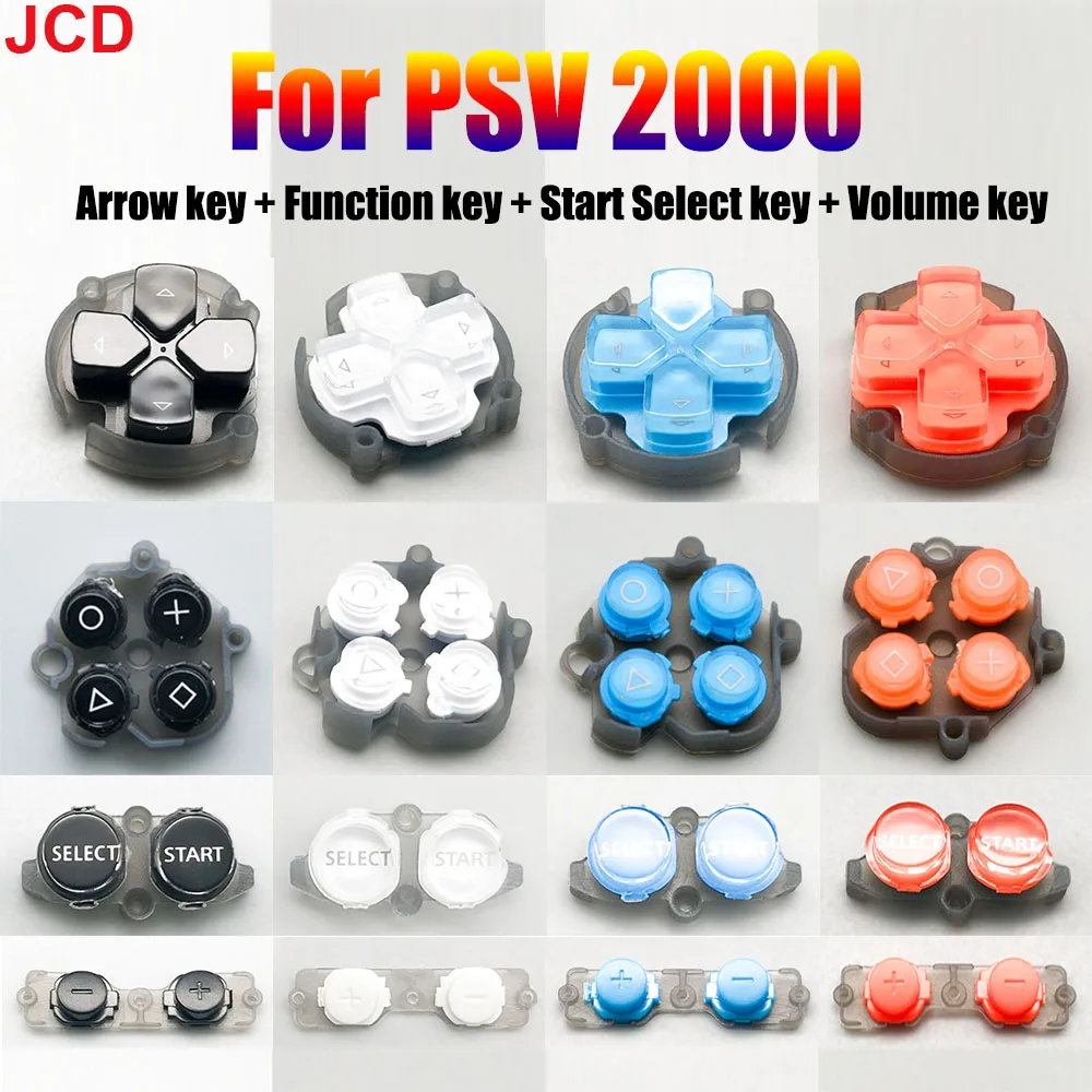 JCD For For PS VITA PSV 2000 LR L R Left Right Key Trigger Button  For PSV 2000 Decorative Bar Game Card Plug Memory Card Plug