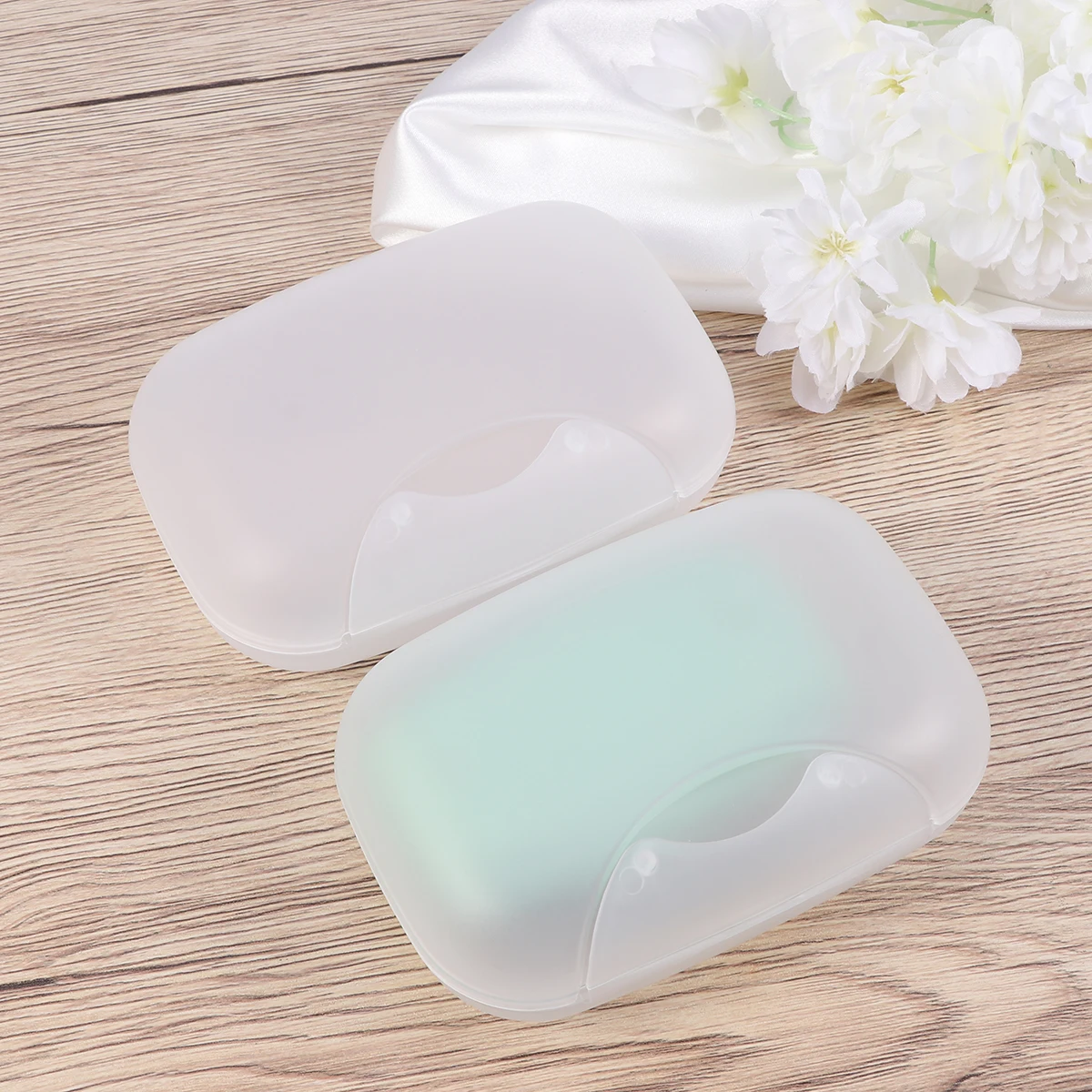 

2pcs Waterproof Box Large Size Anti-Slip Sealing Portable Soap Dish Holder For Travel Sealing Soap Dish Home Blue